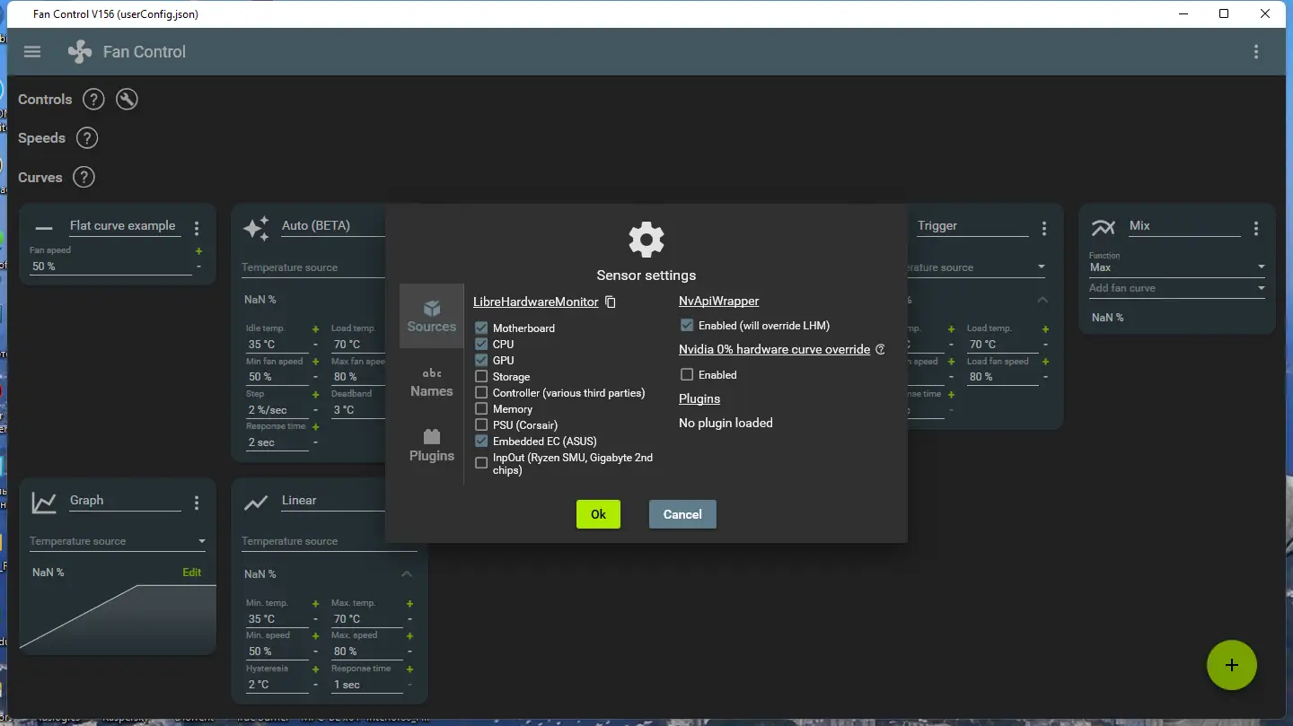 Настройки программы