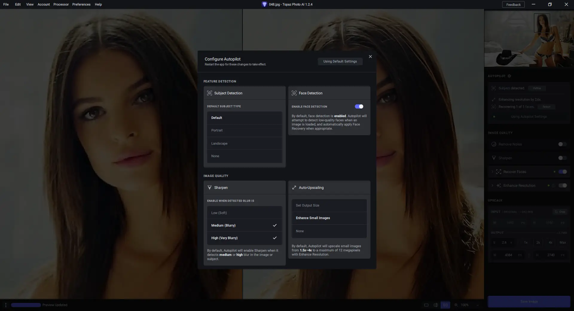 Настройки программы