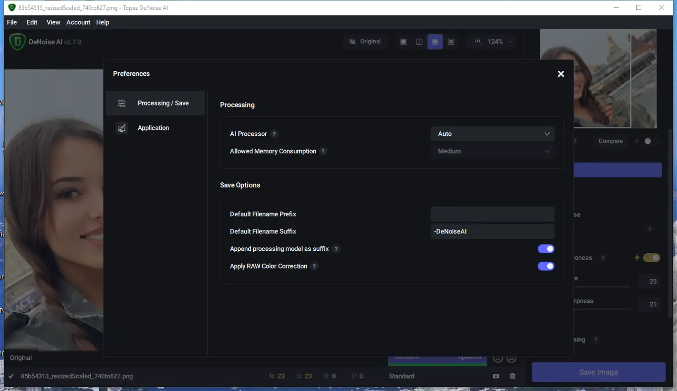 Настройки программы