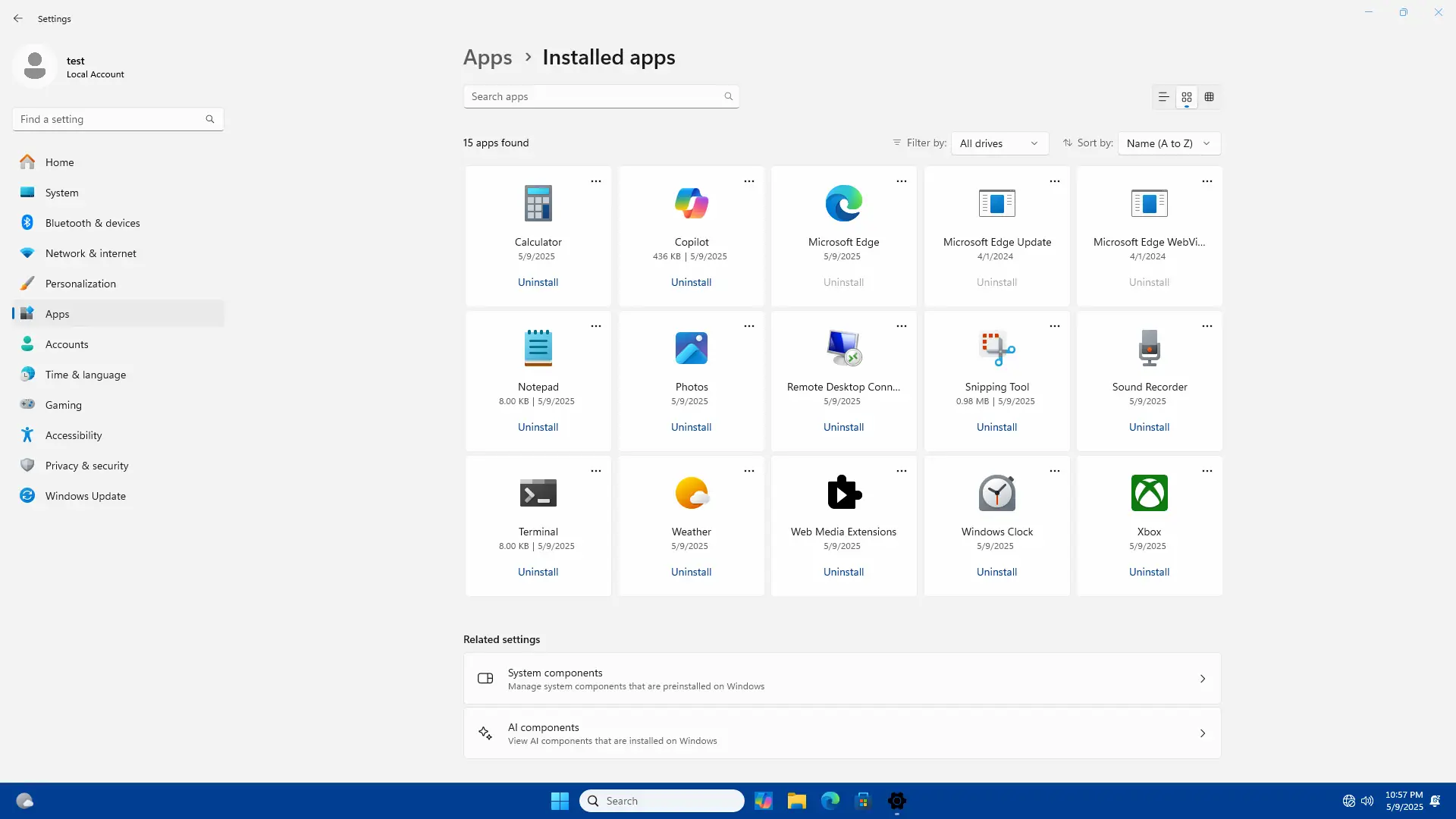 Настройки программы