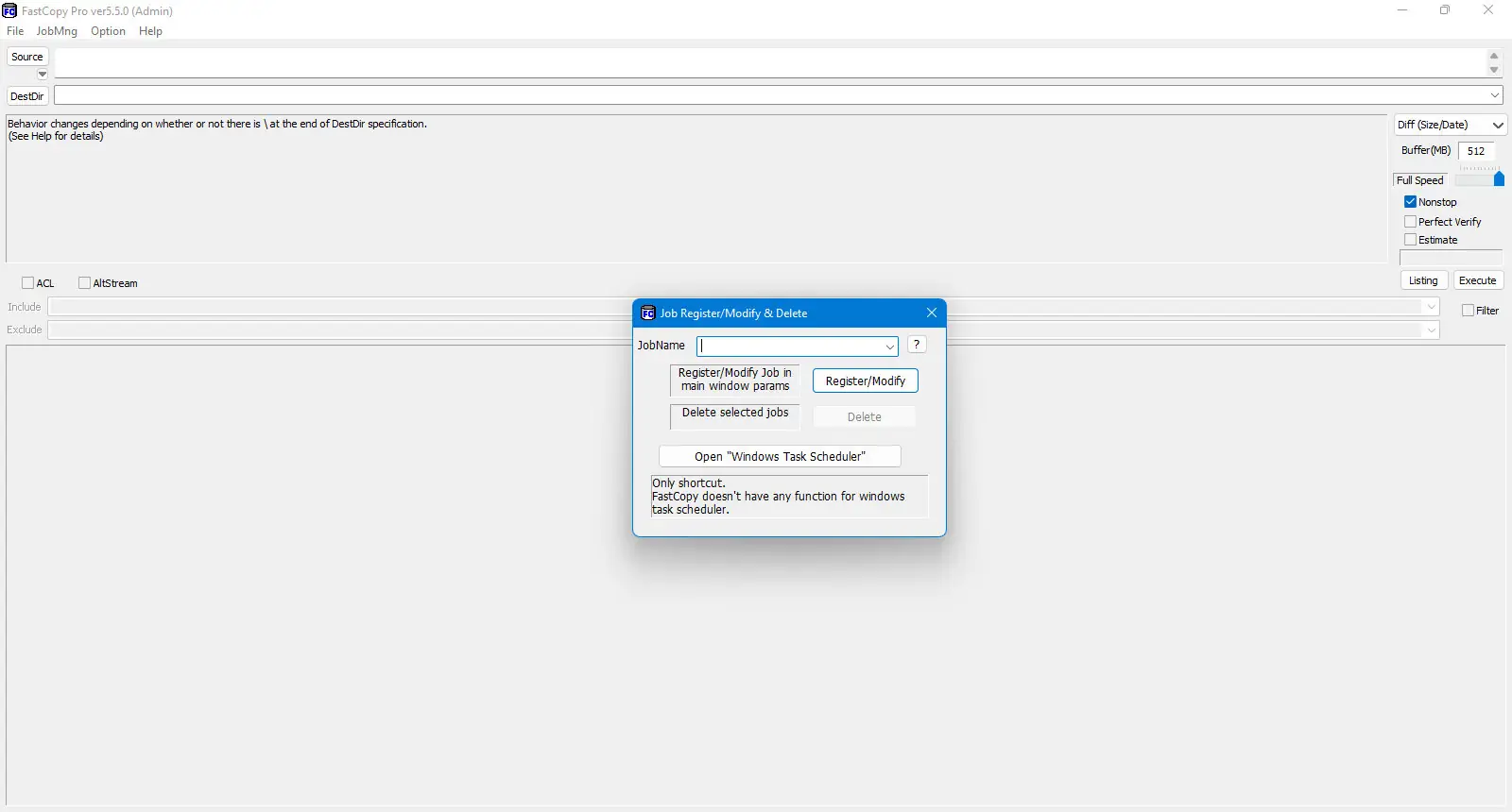 Настройки программы