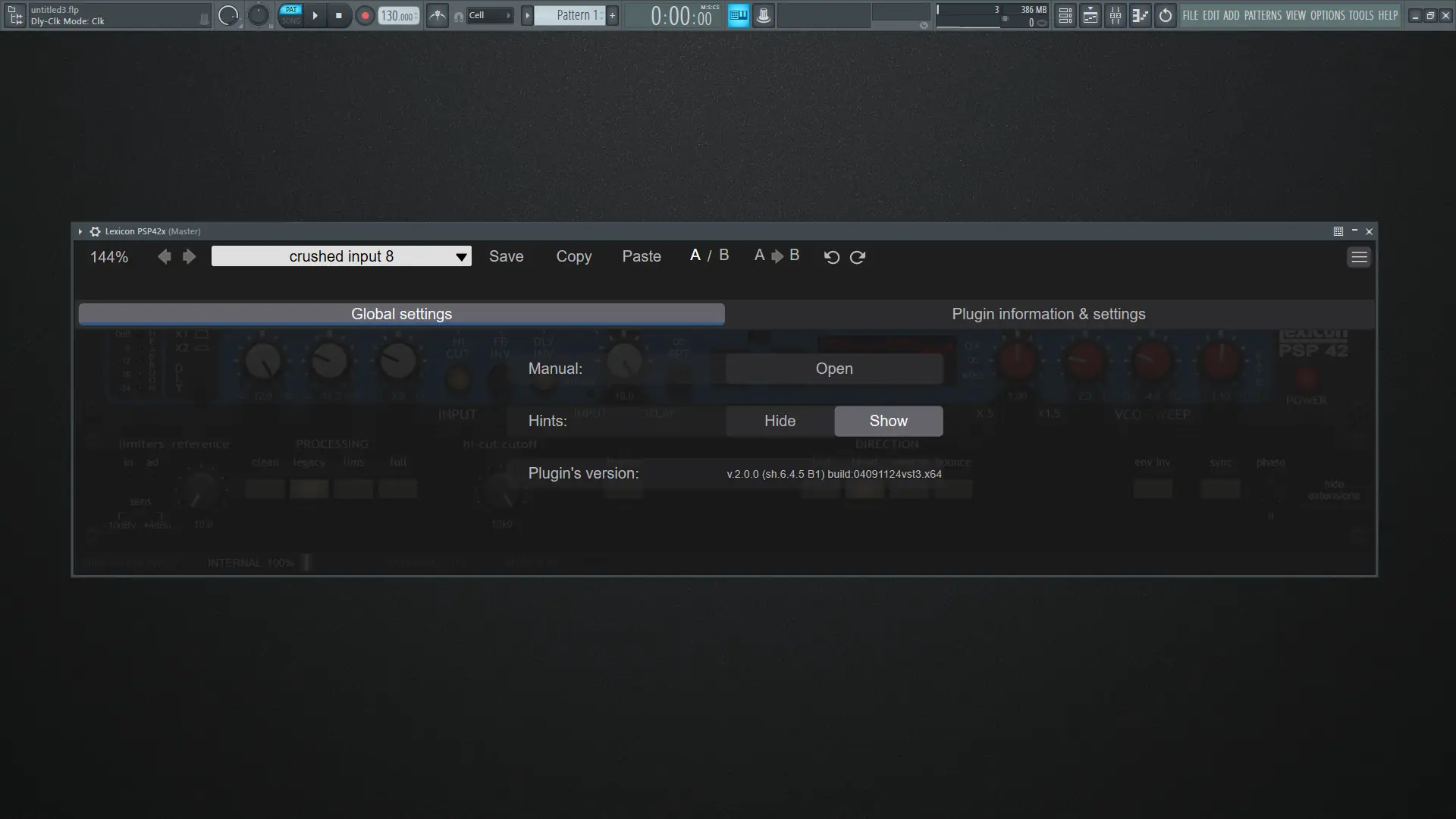 Настройки программы