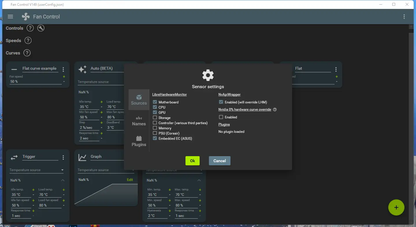 Настройки программы