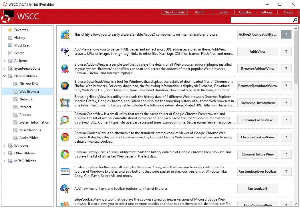 Настройки программы