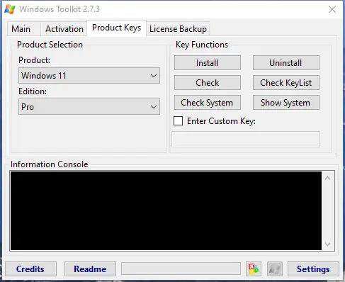 Настройки программы