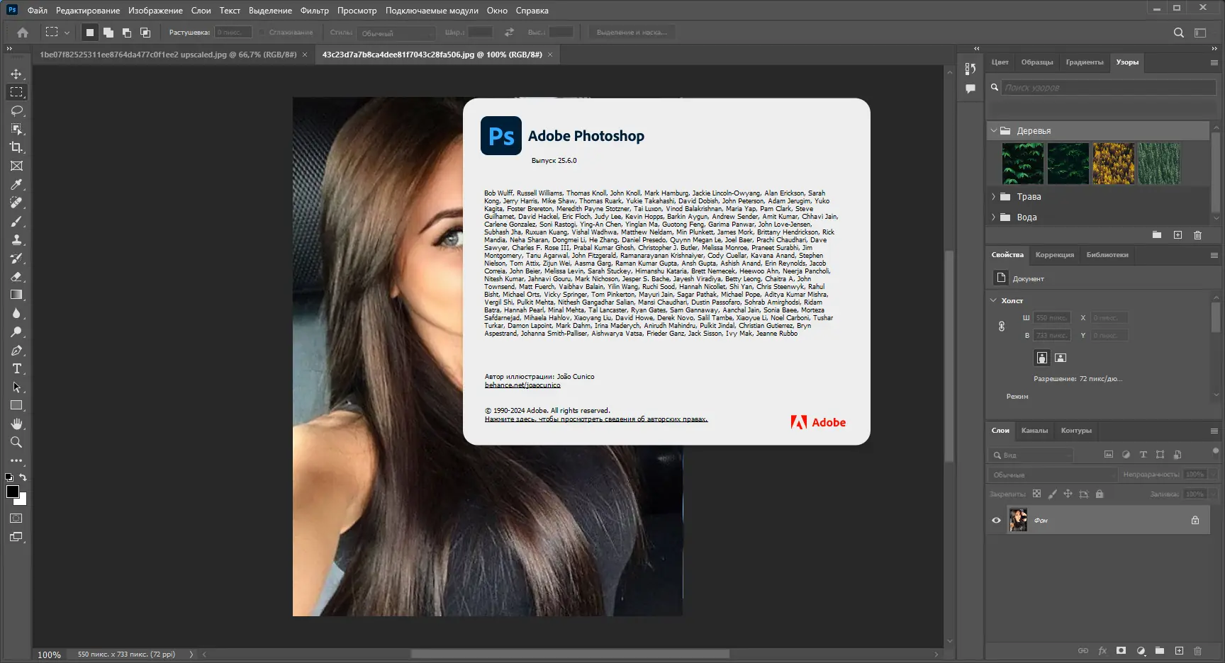 Пользовательсткй интерфейс Adobe Photoshop 2024 25.6.0.433 Full (x64) Portable by 7997 [Multi Ru]