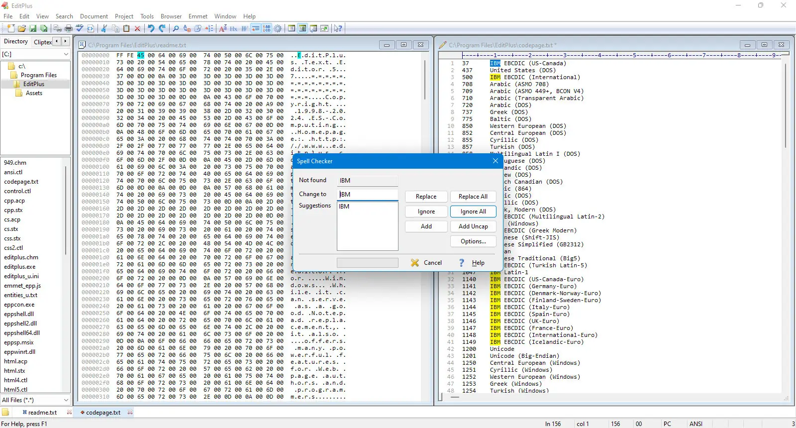 Пользовательсткй интерфейс EditPlus 5.7.0 build 4352 + EditPlus 5.7.0 patch 4587 [En]