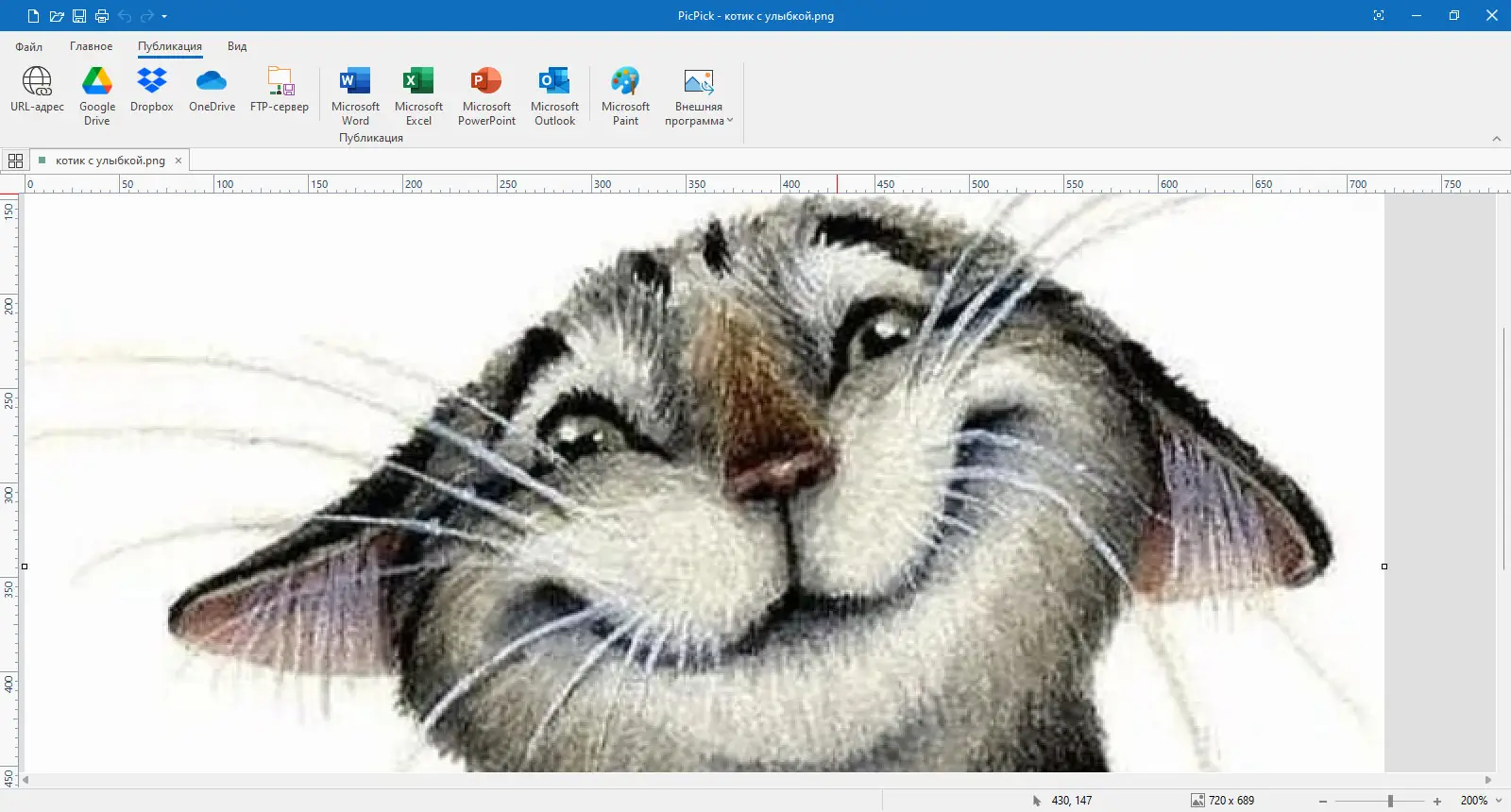 Пользовательсткй интерфейс PicPick Free+Pro 7.2.6 + Portable [Multi Ru]