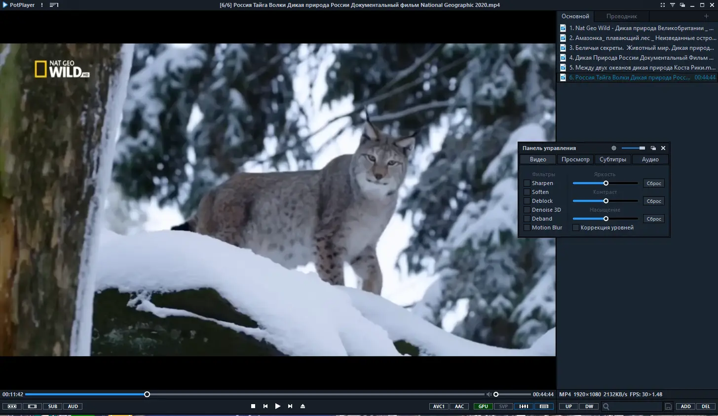 Пользовательсткй интерфейс PotPlayer 240112 (1.7.22077) (x64) Stable RePack (& portable) by 7sh3 [Multi Ru]