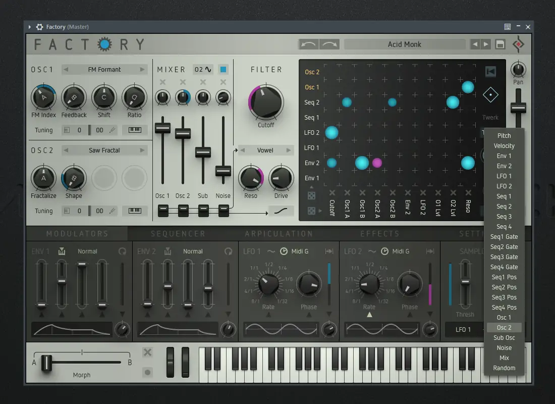 Пользовательсткй интерфейс Sugar Bytes - Factory 1.1.1 STANDALONE, VSTi, VSTi3, AAX (x64) [En]