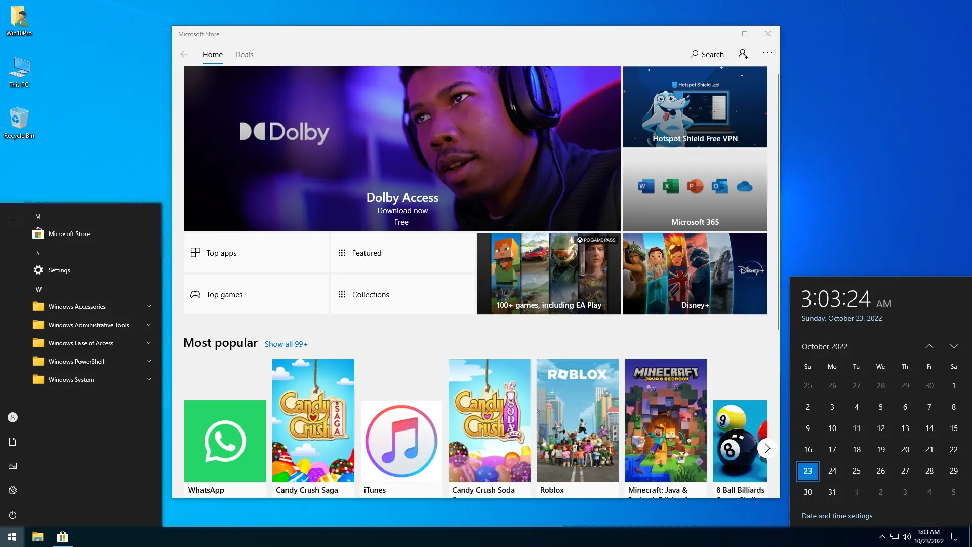 Пользовательсткй интерфейс Windows 10 Pro 22H2 19045.2130 x64 by SanLex [Universal] [Ru En] (2022.10.23)