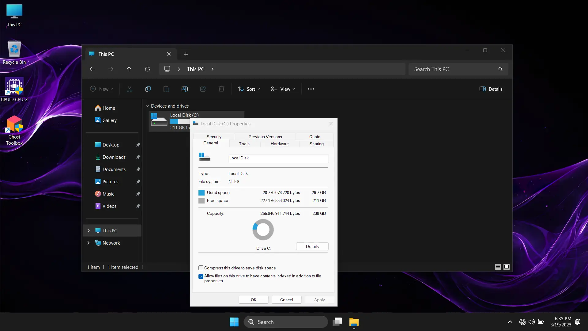 Пользовательсткй интерфейс Windows 11 PRO 24H2 26100.3476 Update 13 by Ghost Spectre [En]