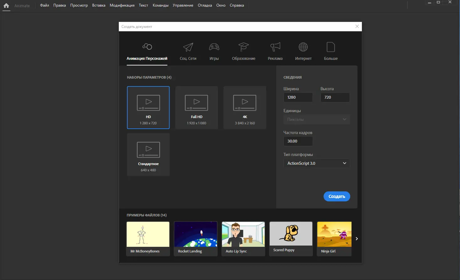 Программный интерфейс Adobe Animate 2022 22.0.3.179 RePack by KpoJIuK [Multi Ru]