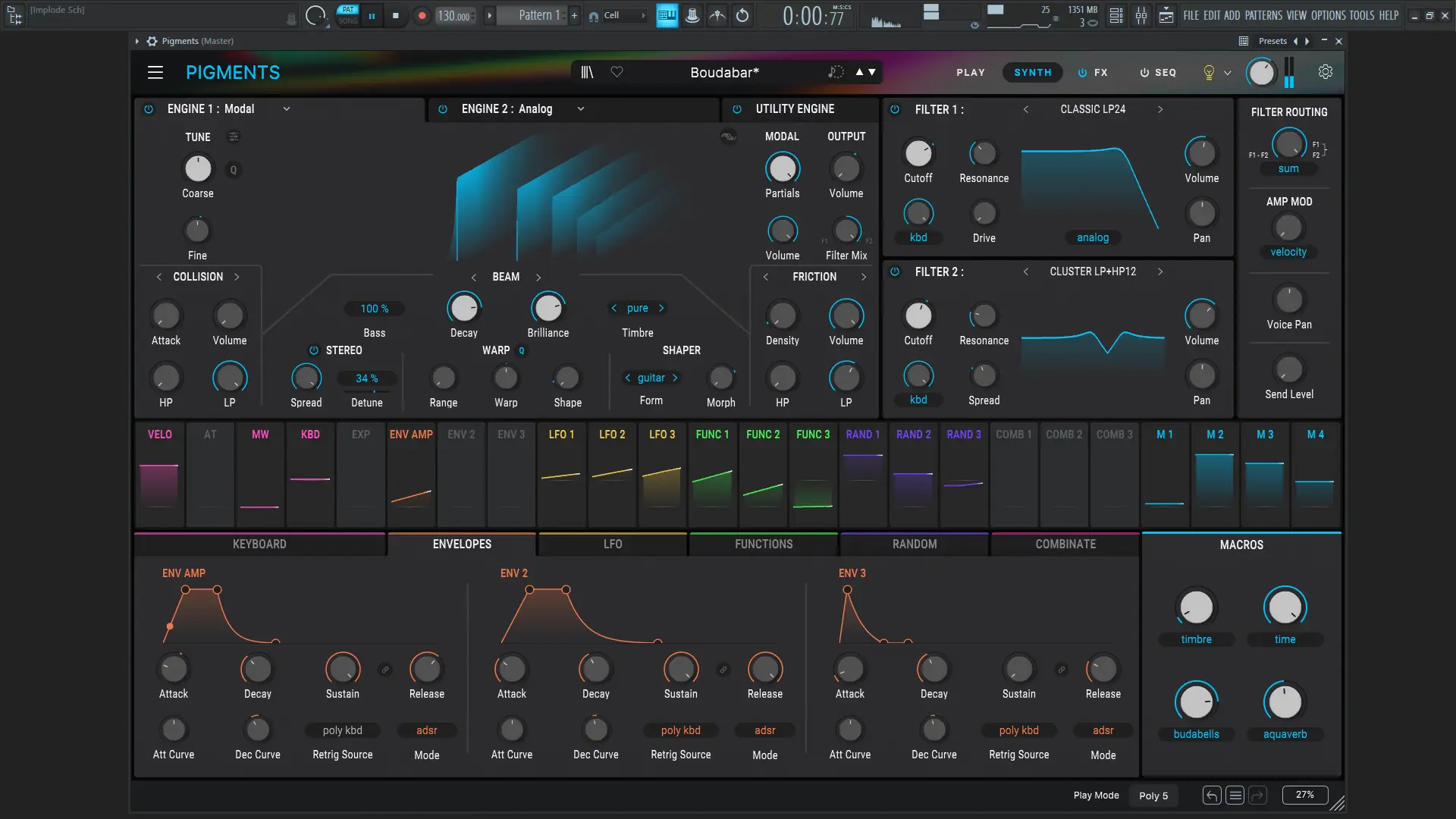 Программный интерфейс Arturia - Pigments 6.0.3 STANTALONE, VSTi, VSTi 3 (x64) [En]