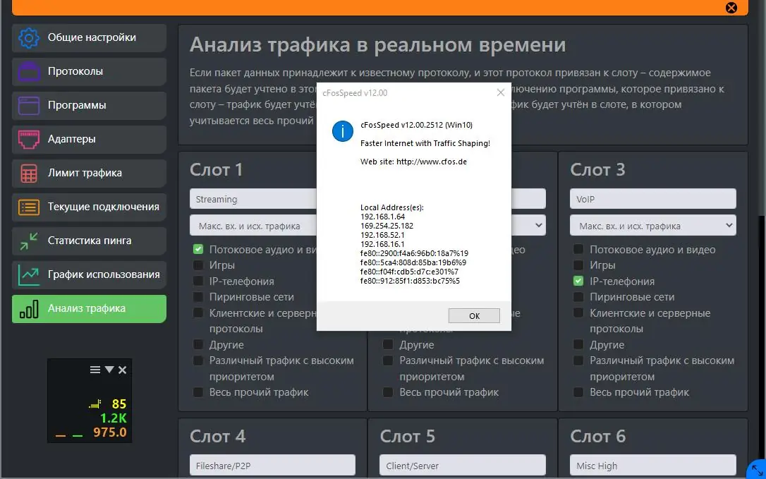 Программный интерфейс cFosSpeed 12.50 Build 2525 Final (2022) РС RePack by elchupacabra