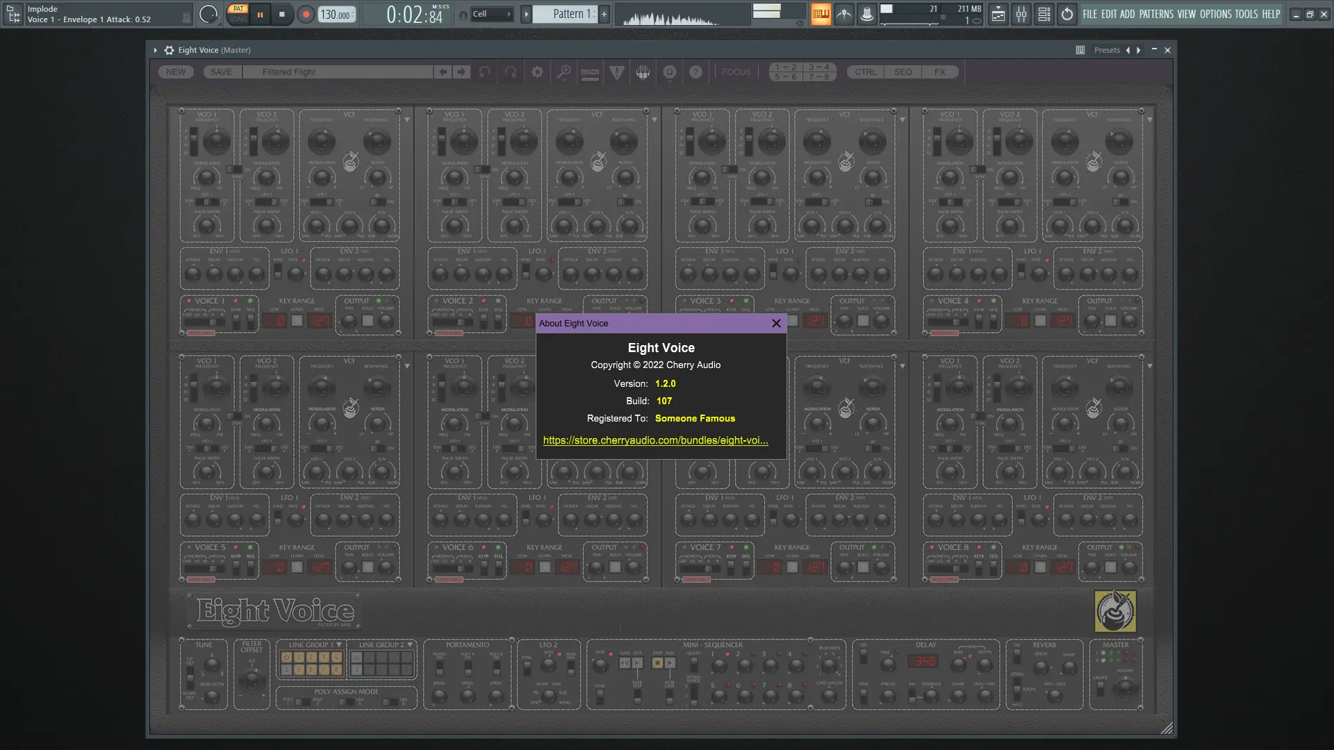 Программный интерфейс Cherry Audio - Eight Voice 1.2.0.107 Standalone, VSTi, VSTi 3, AAX (x64) RePack by R2R [En]