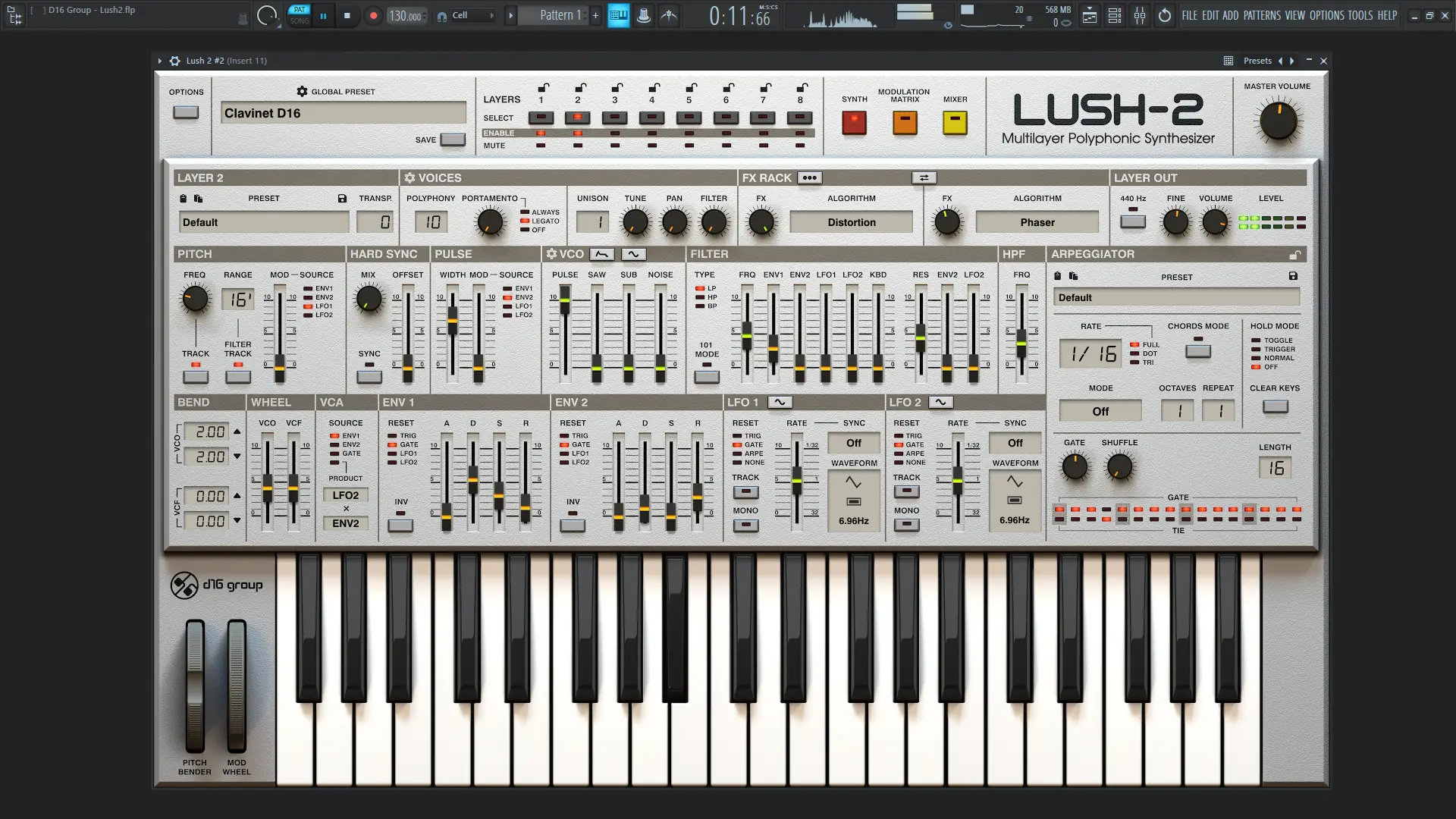 Программный интерфейс D16 Group - Lush 2 2.0.2 VSTi, VSTi 3, AAX (x86 x64) [En]