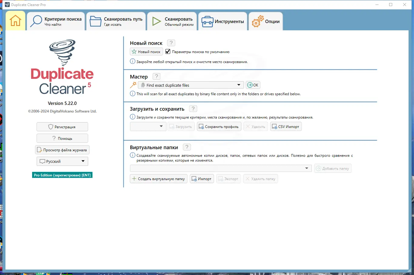Программный интерфейс Duplicate Cleaner Pro 5.22.0 RePack (& Portable) by TryRooM [Ru En]