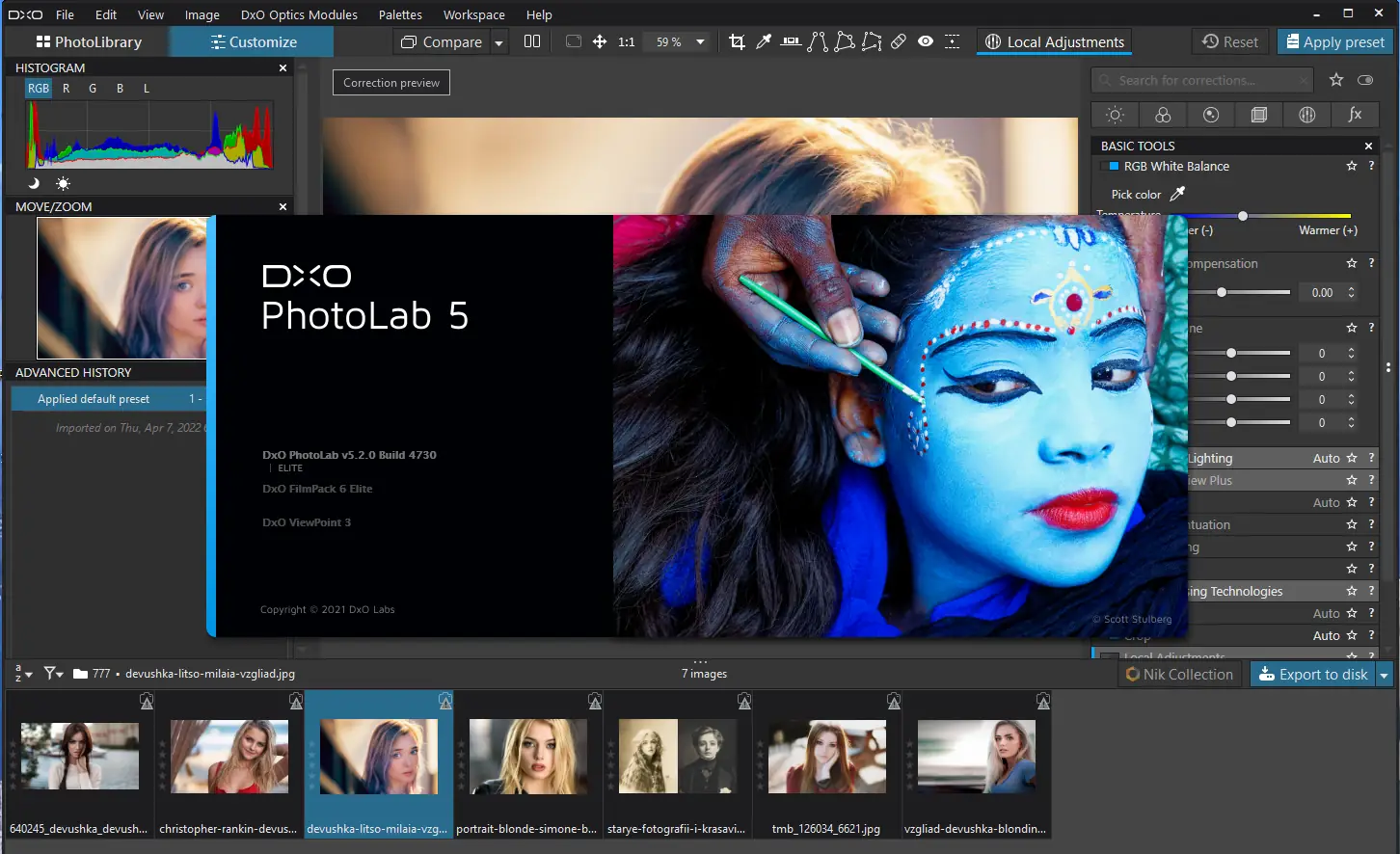 Программный интерфейс DxO PhotoLab Elite 5.2.0 build 4730 RePack by KpoJIuK [Multi]