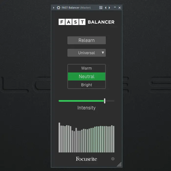 Программный интерфейс Focusrite - Fast Balancer 1.0.0 VST, VST3, AAX (x64) [En]