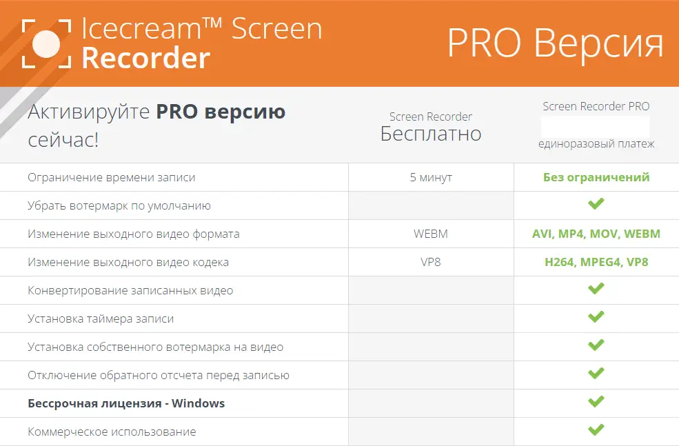 Программный интерфейс Icecream Screen Recorder PRO 7.24 (x64) RePack (& Portable) by TryRooM [Multi Ru]