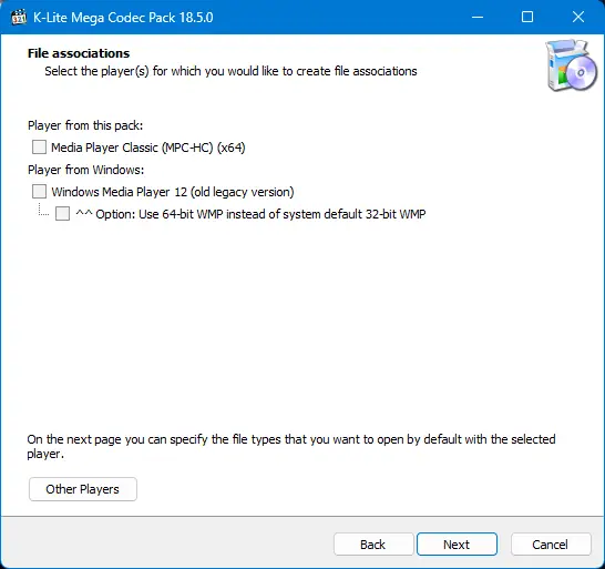 Программный интерфейс K-Lite Codec Pack 18.5.0 Mega Full Standard Basic [En]