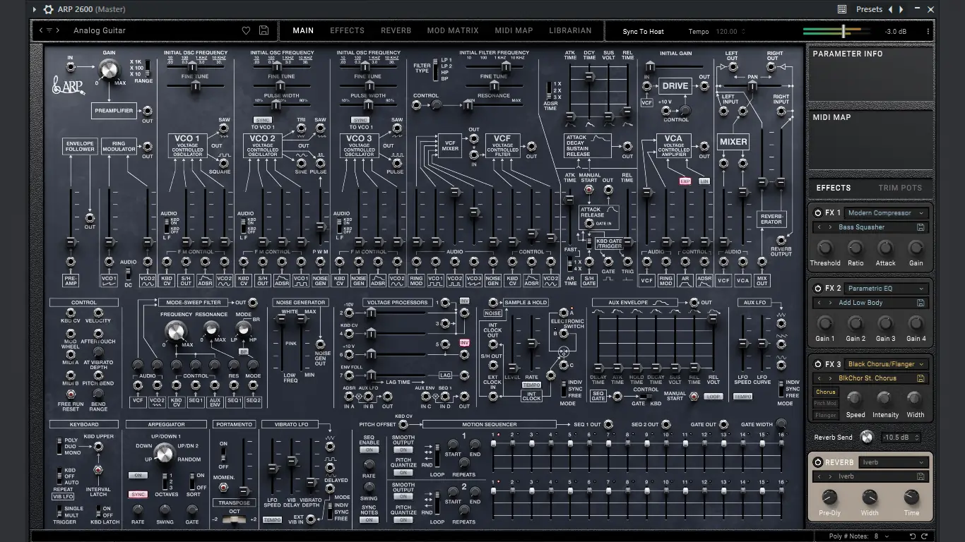 Программный интерфейс KORG - ARP 2600 1.0.5 Standalone, VSTi 3, AAX (x64) RePack by TCD [En]