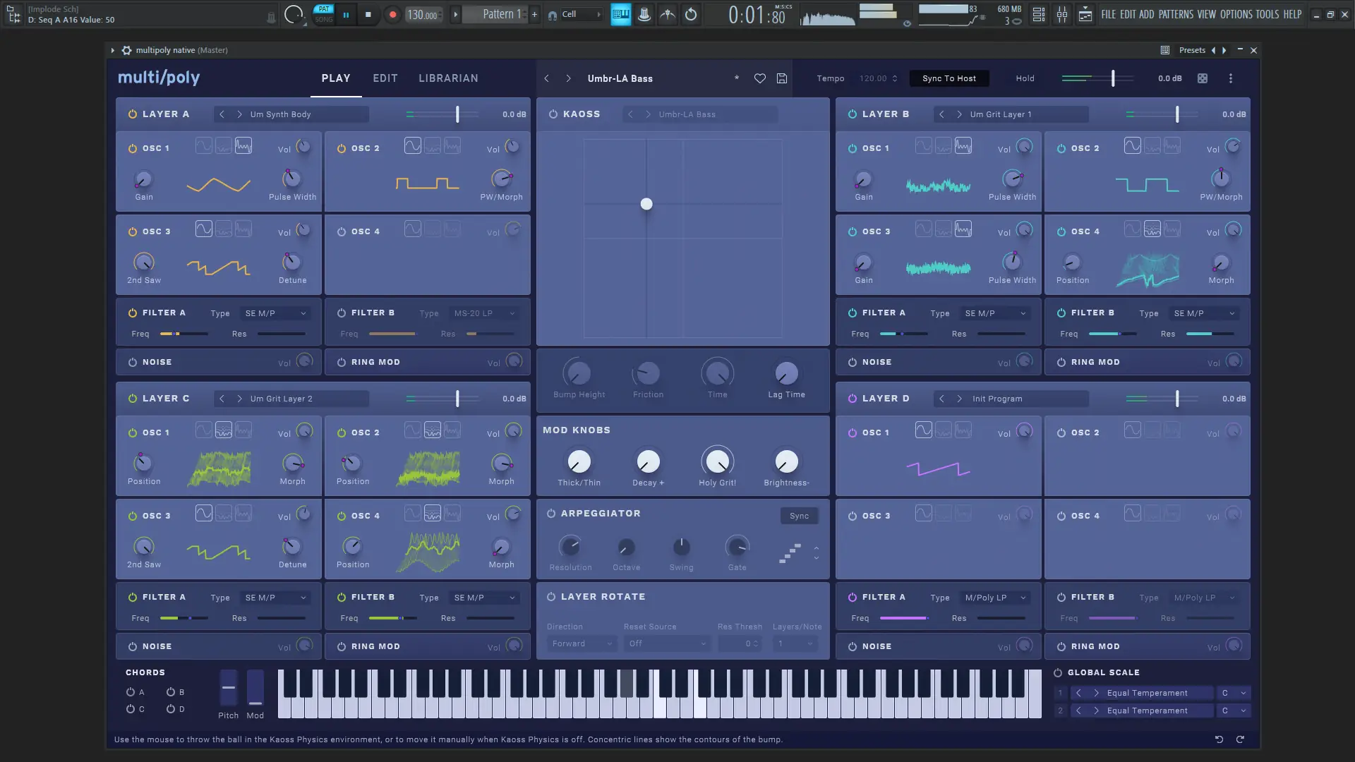 Программный интерфейс KORG - multi poly native 1.0.4 Standalone, VSTi 3, AAX (x64) [En]
