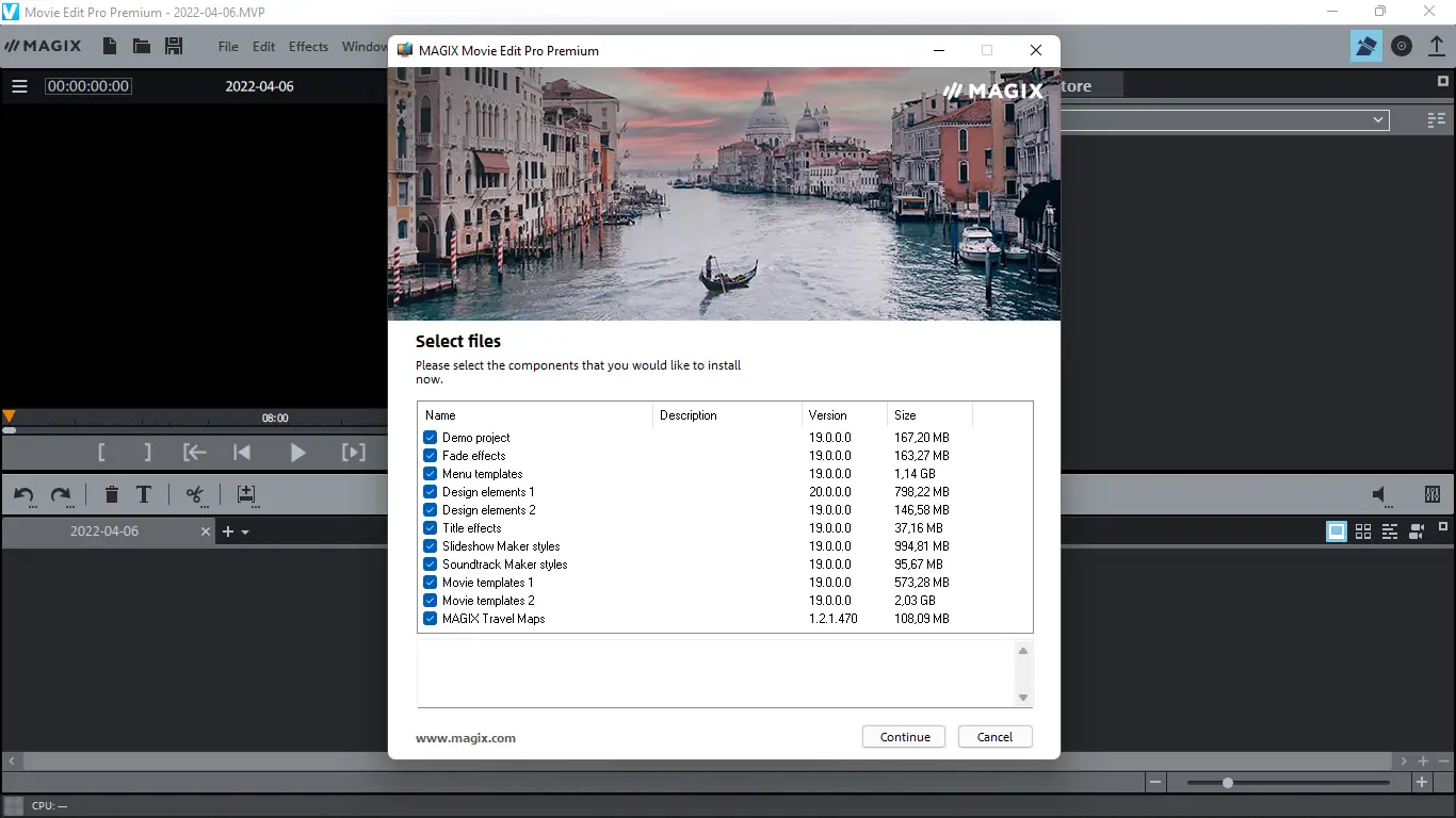 Программный интерфейс MAGIX Movie Edit Pro 2022 Premium 21.0.2.138 (x64) [Multi]