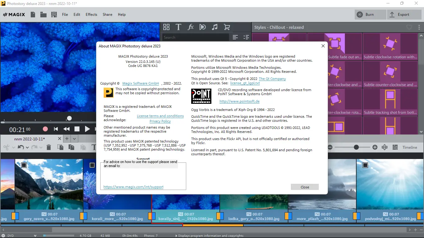 Программный интерфейс MAGIX Photostory Deluxe 2023 22.0.3.145 (x64) [Multi]