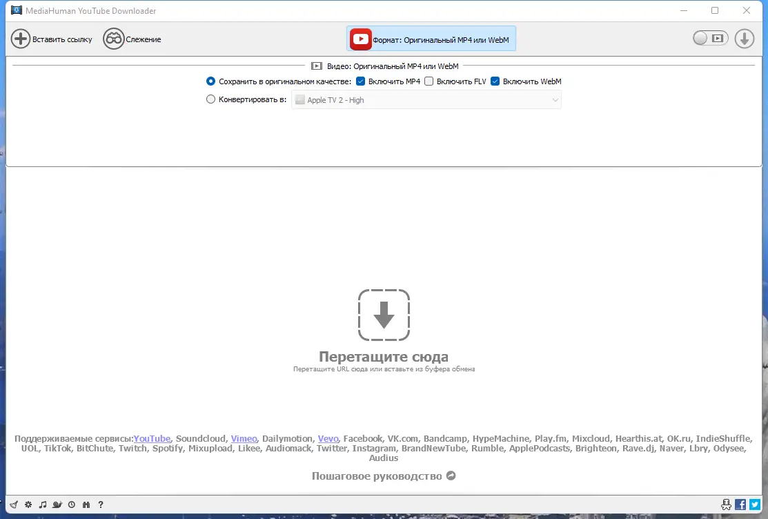 Программный интерфейс MediaHuman YouTube Downloader 3.9.9.77 (1412) RePack (& Portable) by elchupacabra [Multi Ru]