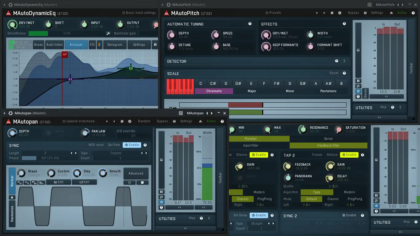 Программный интерфейс MeldaProduction - MCompleteBundle 17.02.01 VST, VST 3, AAX (x64) [En]