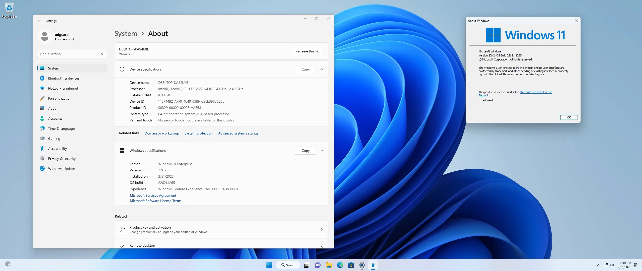 Программный интерфейс Microsoft Windows 11 [10.0.22621.1265], Version 22H2 (Updated February 2023) - Оригинальные образы от Microsoft MSDN [En]