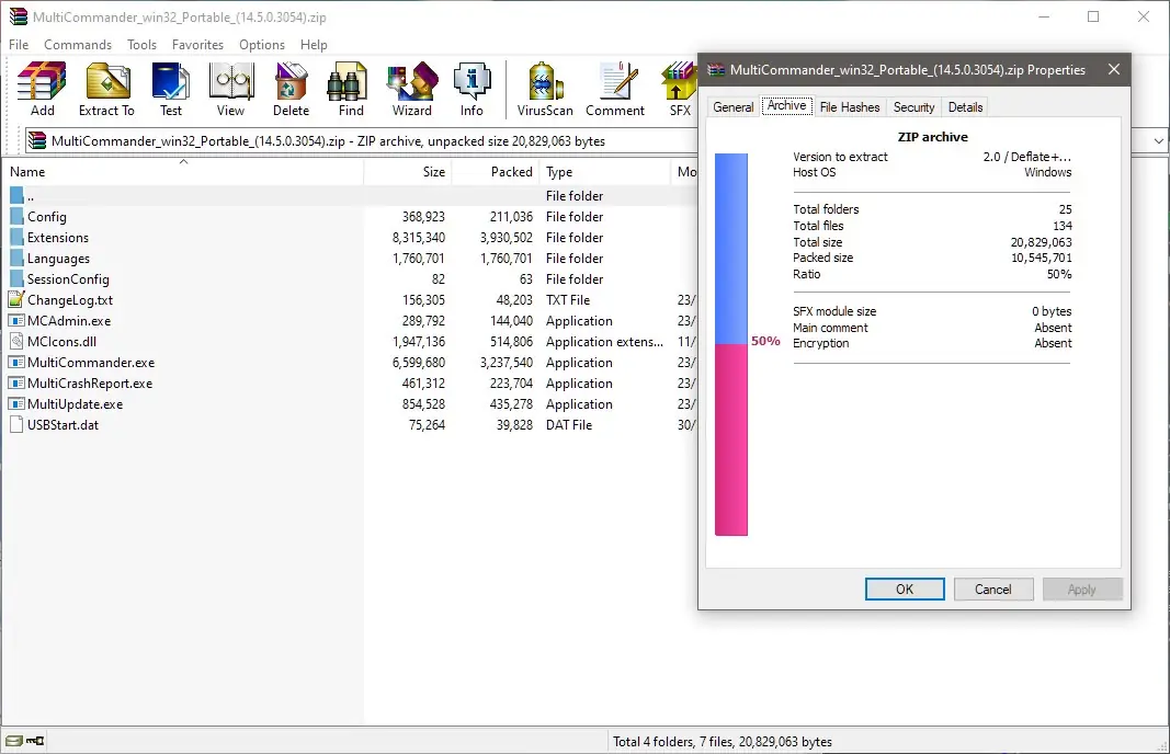 Программный интерфейс Multi Commander Full Edition 14.5 Build 3054 + Portable [Multi Ru]