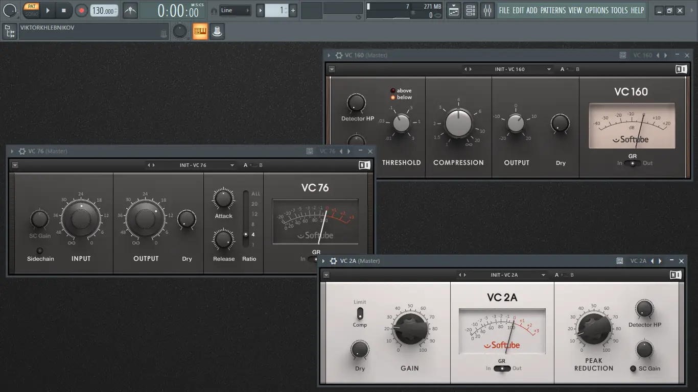 Программный интерфейс Native Instruments - Vintage Compressors 1.4.2 VST, VST3, AAX [En]