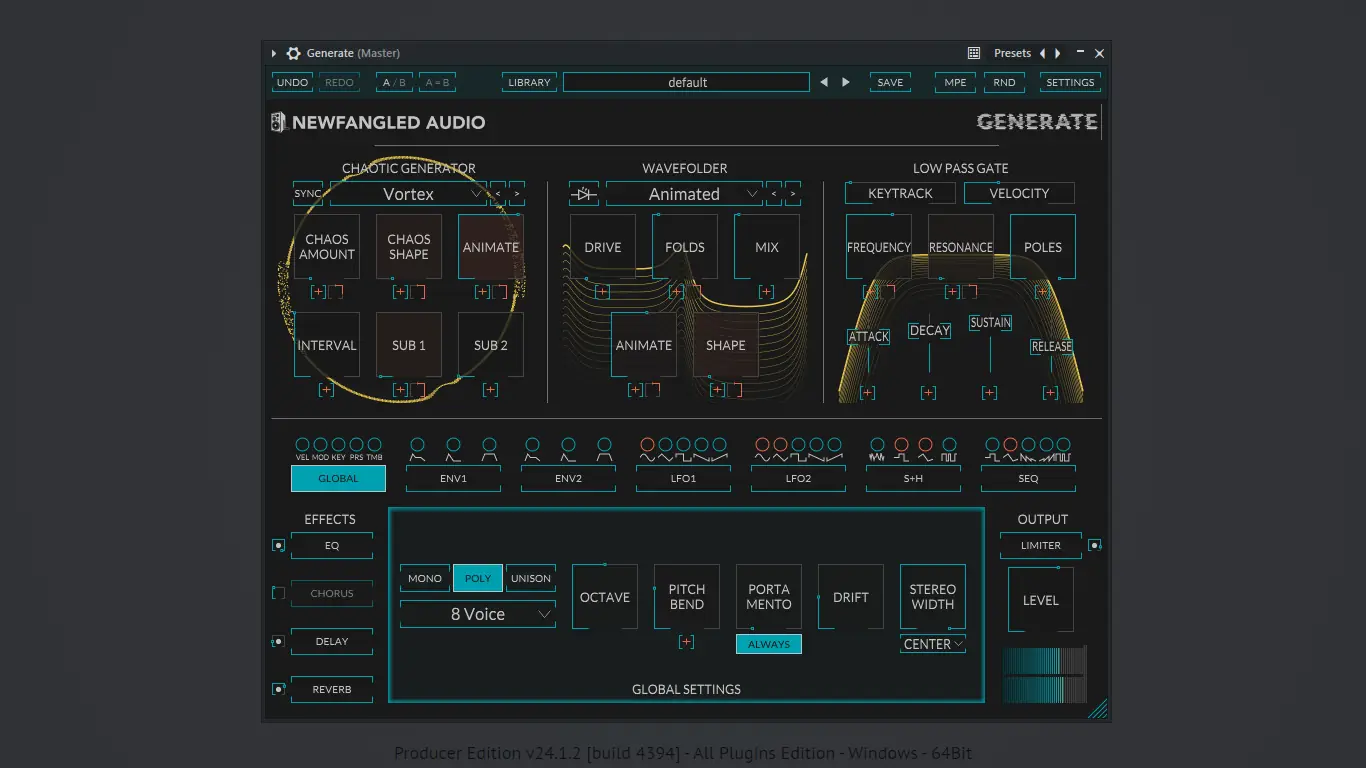 Программный интерфейс Newfangled Audio - Generate 1.6.9 VSTi, VSTi 3, AAX (x64) RePack by R2R [En]