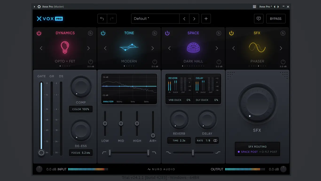 Программный интерфейс Nuro Audio - Pro Vocal Production Bundle 08.2024 VST 3, AAX (x64) RePack by Zom [En]
