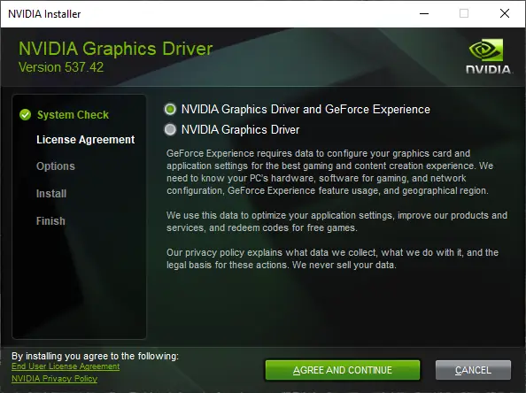 Программный интерфейс NVIDIA GeForce Desktop Game Ready 537.42 WHQL + DCH [Multi Ru]