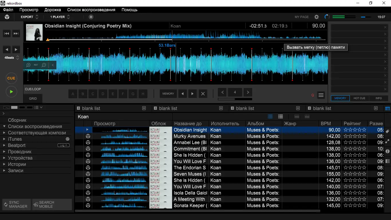 Программный интерфейс Pioneer DJ Rekordbox 6 Professional 6.8.4 [Multi Ru]