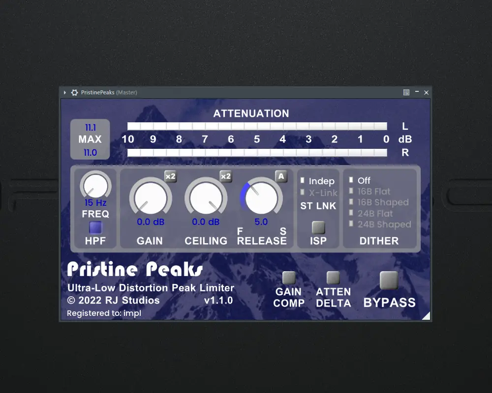 Программный интерфейс Raising Jake Studios - Pristine Peaks 1.1.0 VST, VST3, AAX (x64) [En]