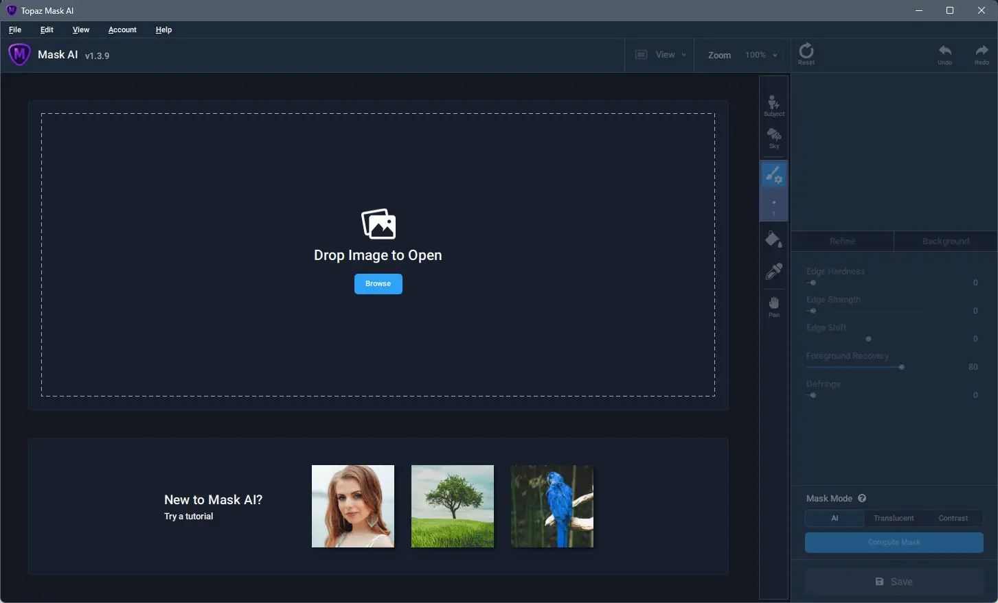 Программный интерфейс Topaz Mask AI 1.3.9 RePack (& Portable) by elchupacabra [En]