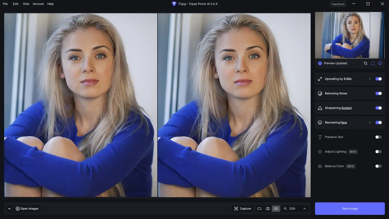 Программный интерфейс Topaz Photo AI 2.0.4 (x64) RePack (& Portable) by elchupacabra [En]