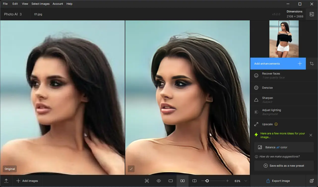 Программный интерфейс Topaz Photo AI 3.2.0 RePack (& Portable) by TryRooM [En]