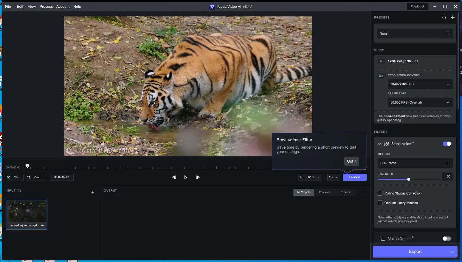 Программный интерфейс Topaz Video AI 3.4.1 (x64) RePack by KpoJIuK [En]