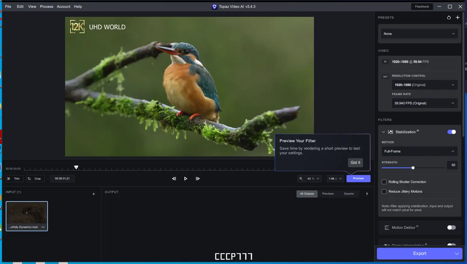 Программный интерфейс Topaz Video AI 3.4.3 (x64) RePack by KpoJIuK [En]