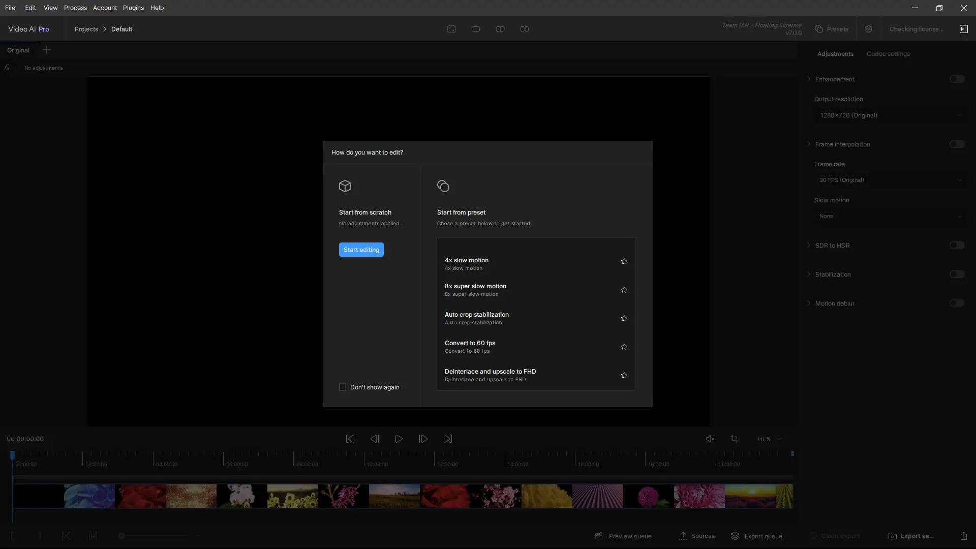 Программный интерфейс Topaz Video AI Pro 7.0.0 (x64) Portable by 7997 [En]
