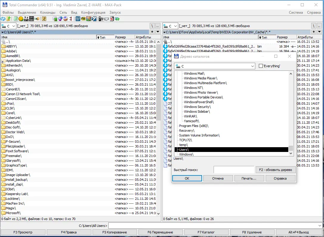 Программный интерфейс Total Commander 9.51 MAX-Pack 2021.05.14 Final by Mellomann [Ru En]