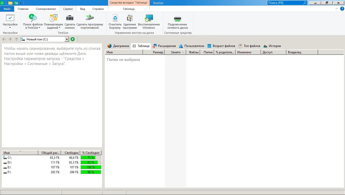 Программный интерфейс TreeSize Professional 8.4.0.1710 (x64) RePack (& Portable) by elchupacabra [Multi Ru]
