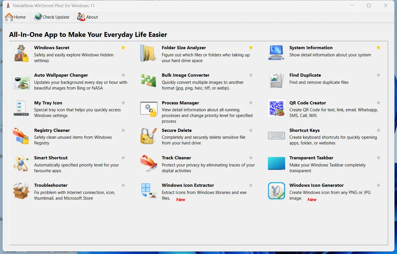 Программный интерфейс TweakNow WinSecret Plus! 4.7.3 RePack (& Portable) by elchupacabra [En]
