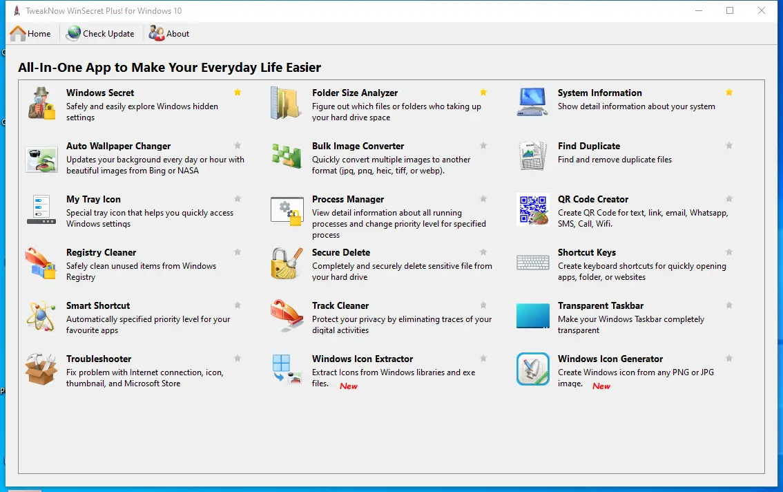 Программный интерфейс TweakNow WinSecret Plus! 4.7.4 RePack (& Portable) by elchupacabra [En]
